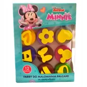 Zabawki kreatywne - Farby Do Malowania Palcami Minnie 12 Kolorów - miniaturka - grafika 1