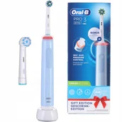 Szczoteczki elektryczne - Oral-B Pro 3 3770 CrossAction Niebieski - miniaturka - grafika 1