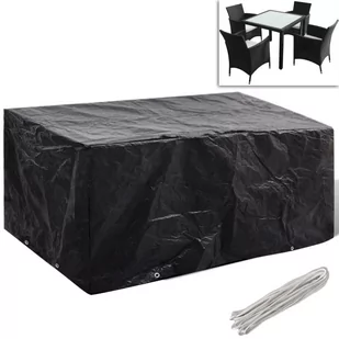 vidaXL vidaXL Pokrywa na meble ogrodowe 180x140 cm z 8 oczkami - Pokrowce na meble ogrodowe - miniaturka - grafika 1