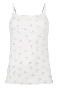 Hunkemöller Top na ramiączkach Pointelle Biały - Biustonosze - miniaturka - grafika 1