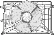 Układ chłodzenia - akcesoria - Wentylator, chłodzenie silnika Denso DER09074 - miniaturka - grafika 1
