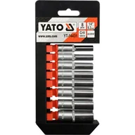 Pozostałe narzędzia ogrodowe - YATO Zestaw narzędziowy długich nasadek 1/4&quot; YT 1443 - miniaturka - grafika 1