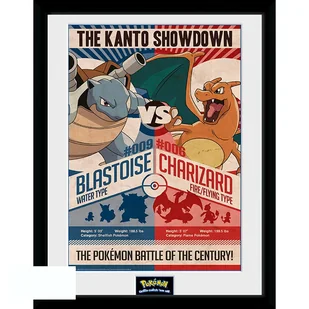 Plakat w ramce POKEMON - "Red V Blue" (30x40 cm) - Plakaty - miniaturka - grafika 1