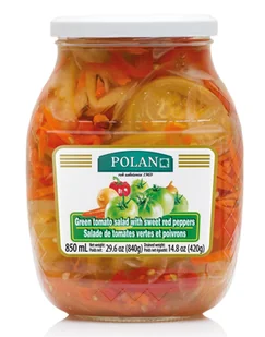 Polan Sałatka z zielonych pomidorów i papryki 840 g - Pasztet i przetwory mięsne - miniaturka - grafika 1