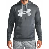 Bluzy sportowe męskie - Bluza na co dzień męska UNDER ARMOUR FLEECE ciepła z kapturem - miniaturka - grafika 1