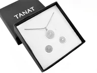 Zestawy biżuterii dla kobiet - Srebrny komplet rozetki+pudełko - miniaturka - grafika 1