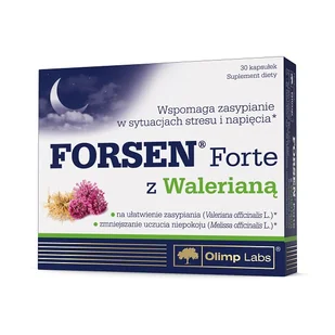 Olimp Forsen Forte z Walerianą, suplement diety, 30 kapsułek |  !!! 3713221 - Układ nerwowy - miniaturka - grafika 1