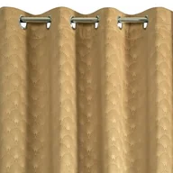Zasłony - Euro Firany Zasłona Velvet Julia 140 x 250 Przelotka Żółty 1224486 - miniaturka - grafika 1