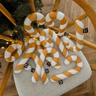 Poduszki dekoracyjne - Poduszka mini XMAS wzór XM18 | Musztardowa laska cukrowa 10 sztuk - miniaturka - grafika 1
