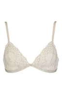 Biustonosze - Emporio Armani Damski biustonosz z koronką, trójkątny, Pale Cream, XS - miniaturka - grafika 1