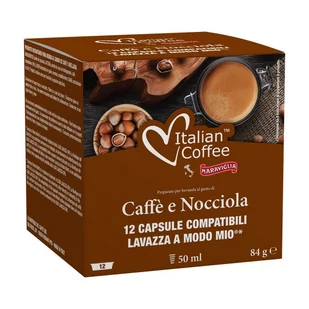 Italian Coffee, Caffè E Nocciola, Orzech Laskowy, Kapsułki Do Lavazza, A Modo Mio, 12 Kapsułek - Kawa w kapsułkach i saszetkach - miniaturka - grafika 1
