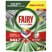 Środki do zmywarek - Kapsułki do zmywarki FAIRY Platinum Plus All in One Lemon - 71 szt. - miniaturka - grafika 1