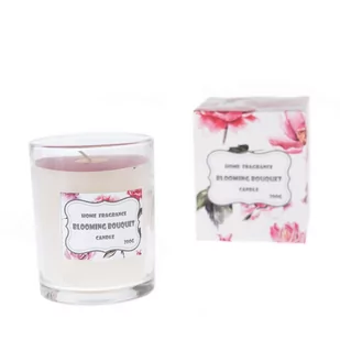 Świeczka zapachowa Rozkwitnięty bukiet, 7,5 x 9,6 cm - Świece - miniaturka - grafika 1