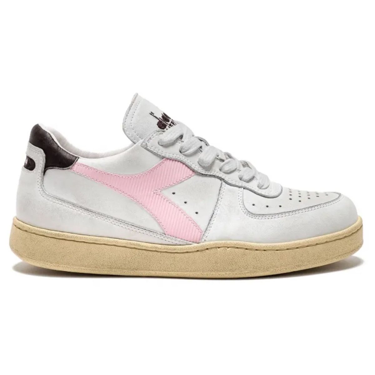 Buty unisex Diadora Basket Low Used skórzane sportowe białe-43