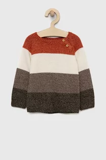 Swetry dla chłopców - Name it sweter niemowlęcy kolor pomarańczowy lekki - Name It - grafika 1