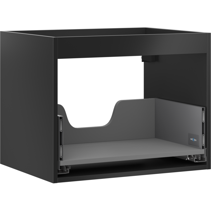Mexen Box-A korpus szafki podumywalkowej 60 cm, 1 szuflada, czarny mat - 91AX0-0600-470-1-71