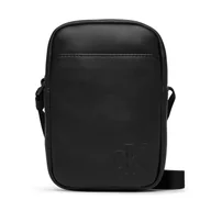 Torby męskie - Saszetka Calvin Klein Bold Ck Slim Reporter LV04D3279G Czarny - miniaturka - grafika 1