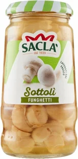 Pieczarki koktajlowe mini małe włoskie Funghetti Champignon 290g - Sacla. - Pasztet i przetwory mięsne - miniaturka - grafika 1