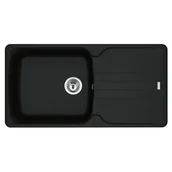 Zlewozmywaki - Franke Antea AZG 611-97 Zlewozmywak granitowy jednokomorowy 97x50 cm czarny mat 114.0676.241 - miniaturka - grafika 1