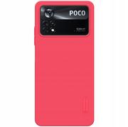 Etui i futerały do telefonów - Nillkin Etui z podstawką Super Frosted Shield do POCO X4 Pro 5G, czerwone 6902048245730 - miniaturka - grafika 1
