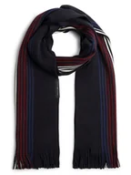 Apaszki i szaliki męskie - Tommy Hilfiger Szalik z zawartością wełny Mężczyźni Sztuczne włókno niebieski w paski, ONE SIZE - miniaturka - grafika 1