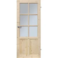 Drzwi wewnętrzne - Skrzydło wewnętrzne CZAPLA FOG 6S 80L sosna pokojowe RADEX - miniaturka - grafika 1