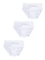 Majtki damskie - Figi majtki dziewczęce gładkie białe 3PAK 134-140 YOCLUB - miniaturka - grafika 1