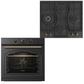 Zestawy AGD - Zestaw AGD do zabudowy Gorenje Piekarnik BOS67371CLB + Płyta gazowa GW6D42CLB Retro 60cm - miniaturka - grafika 1