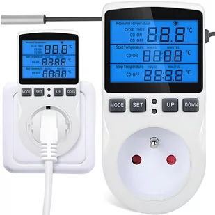Termostat Cyfrowy Regulator Temperatury 16A 230V - Gniazdka elektryczne - miniaturka - grafika 1