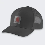 Czapki i chusty sportowe męskie - Czapka z daszkiem Carhartt Rugged Flex Twill Mesh-Back Patch Cap czarny - miniaturka - grafika 1