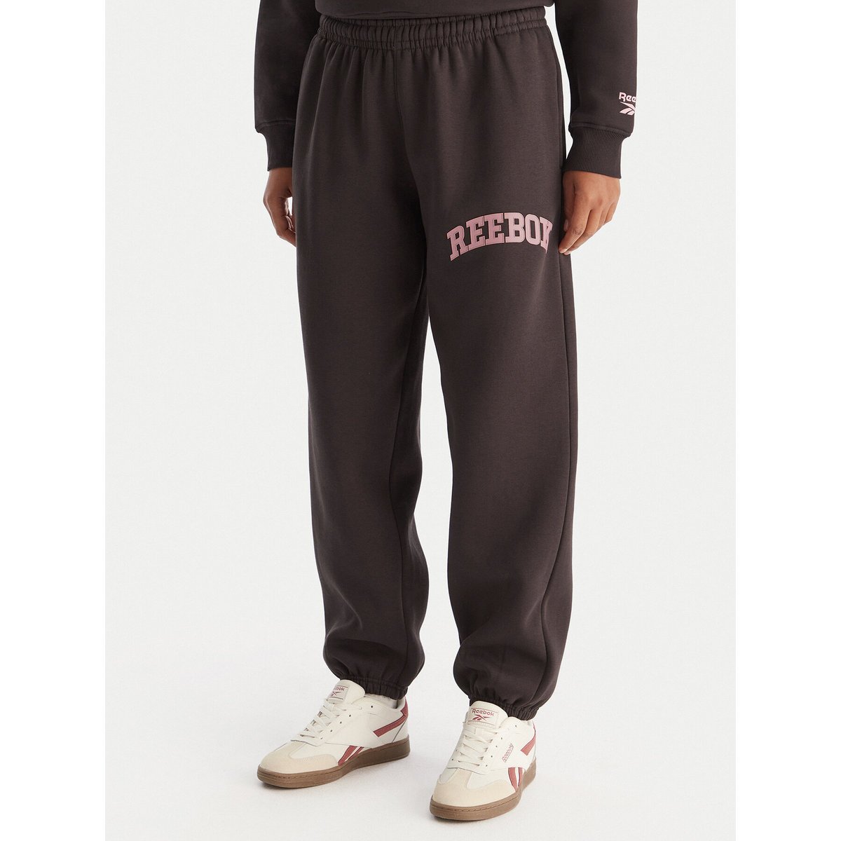 Reebok Spodnie dresowe Damskie Brązowy RK25165CCW