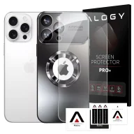 Etui i futerały do telefonów - Etui do Apple iPhone 16 Pro obudowa Alogy MagSafe LuxeShield™ Case z ochroną obiektywów do MagSafe Graphite Black + szkło hartowane - miniaturka - grafika 1