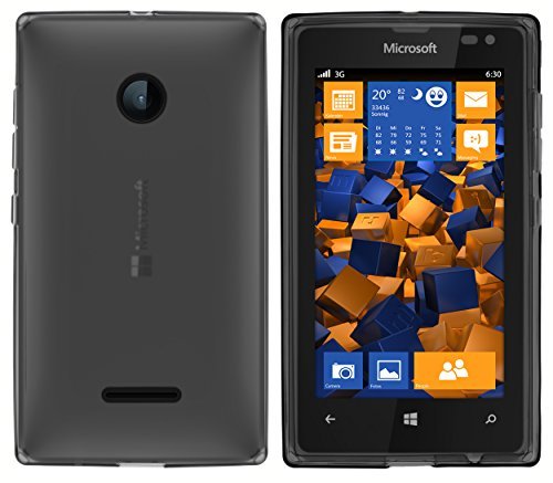 mumbi etui kompatybilne z Microsoft Lumia 532 etui na telefon komórkowy, przezroczyste czarne