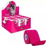 Akcesoria medyczne - Zestaw 6 taśm do kinesiotapingu CureTape CLASSIC (5cm x 5m) - różowy - miniaturka - grafika 1