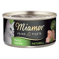 Mokra karma dla kotów - Miamor Feine Filets Naturelle, 6 x 80 g, tuńczyk z warzywami - miniaturka - grafika 1
