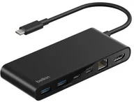 Huby USB - Belkin CONNECT USB-C 8-in-1 Hub Dual USB-C Ports schw.INC024hqBK - miniaturka - grafika 1