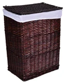 Kosze na bieliznę - Wiklinowy kosz na pranie wenge 72L T6-G72 - miniaturka - grafika 1