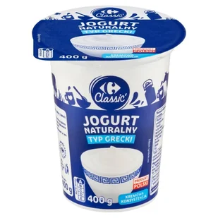 Carrefour Classic Jogurt naturalny typ grecki 400 g - Kefiry, jogurty, maślanki - miniaturka - grafika 1