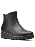 Botki damskie - Sharon Heights [black leather] - rozmiar 42 - miniaturka - grafika 1