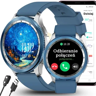 Rubicon RNCF45 BLUE PROF Niebieski - Smartwatch - miniaturka - grafika 1