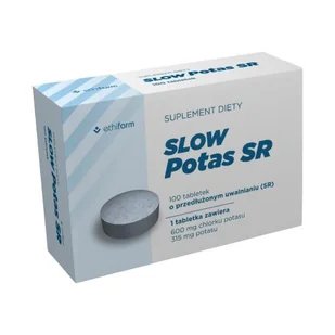 SLOW Potas SR, 100 tabletek - Witaminy i minerały - miniaturka - grafika 1