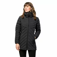 Płaszcze damskie - Damski płaszcz puchowy Jack Wolfskin ATHLETIC DOWN COAT W black - XS - miniaturka - grafika 1