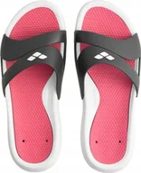 Klapki i japonki damskie - Arena Klapki damskie Nina biało-różowo-czarne r 38 - miniaturka - grafika 1