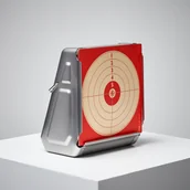 Tarcze i kulochwyty - Uchwyt na tarczę strzelecką 14cm x 14cm - miniaturka - grafika 1