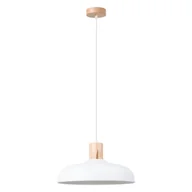 Lampy sufitowe - Lampa wisząca INDY biała SOLLUX LIGHTING - miniaturka - grafika 1