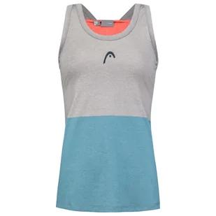 Damski podkoszulek Head  Padel Tech Tank Top Women GREL S - Koszulki sportowe damskie - miniaturka - grafika 1