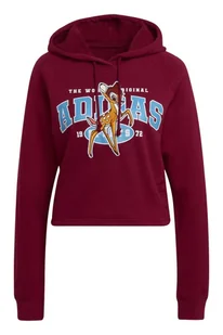 Bluza damska Adidas Disney Bambi bordowa bawełniana-S - Bluzy damskie - miniaturka - grafika 1