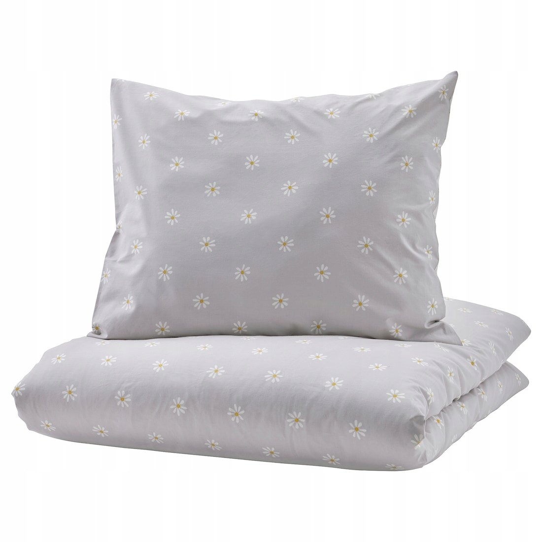 Ikea Nattslanda Pościel 150x200 wielobarwny szary