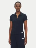 Koszulki sportowe damskie - EA7 Emporio Armani Polo 7W000490 AF12654 UB102 Granatowy Regular Fit - miniaturka - grafika 1