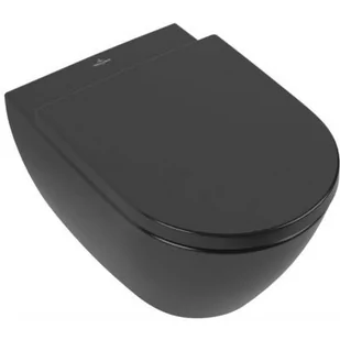 Villeroy & Boch Subway 2.0 miska WC wisząca bez kołnierza CeramicPlus Ebony 5614R0S5 - Miski WC - miniaturka - grafika 1